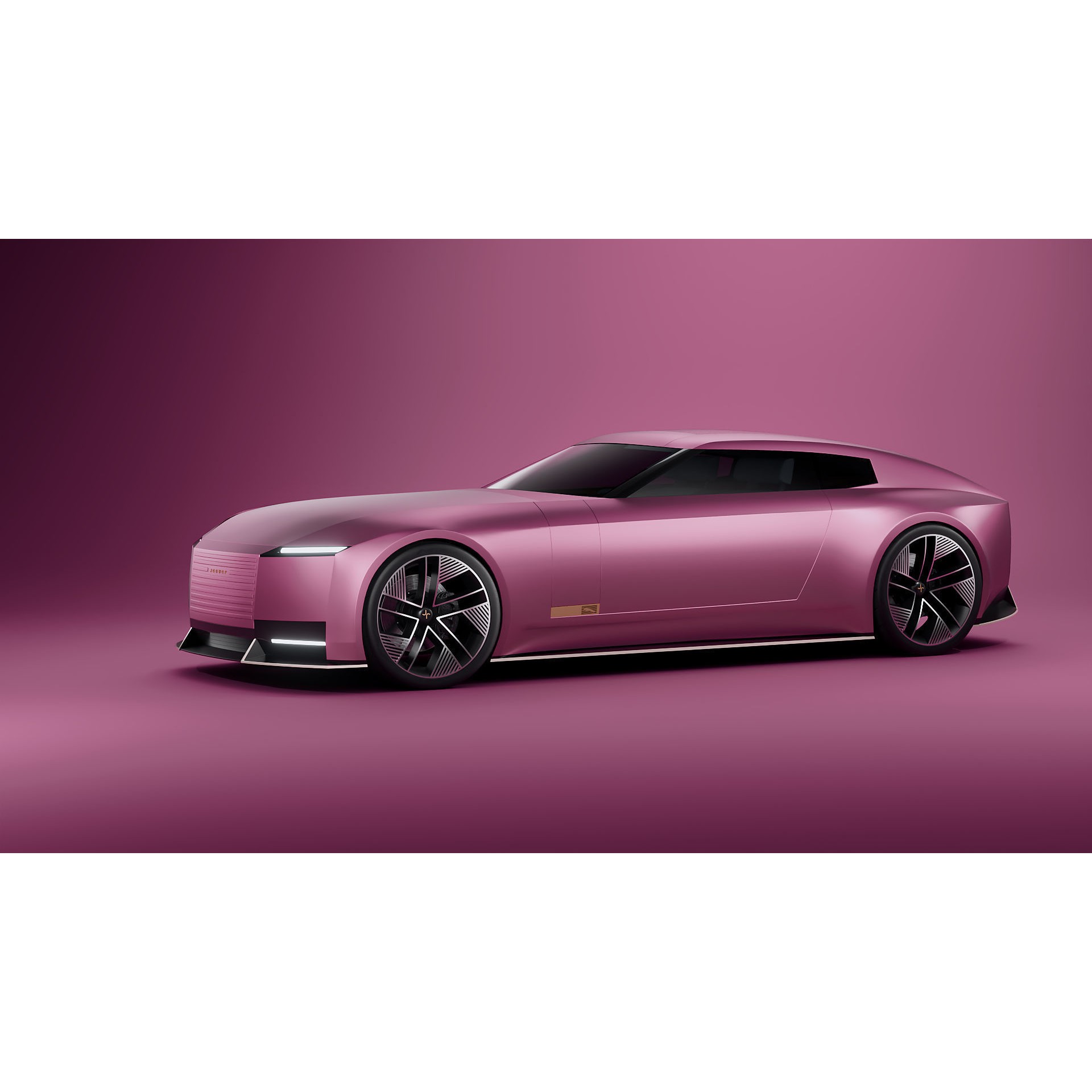 Jaguar Type 00 Concept - Medium-Detail 3D Model - View 6