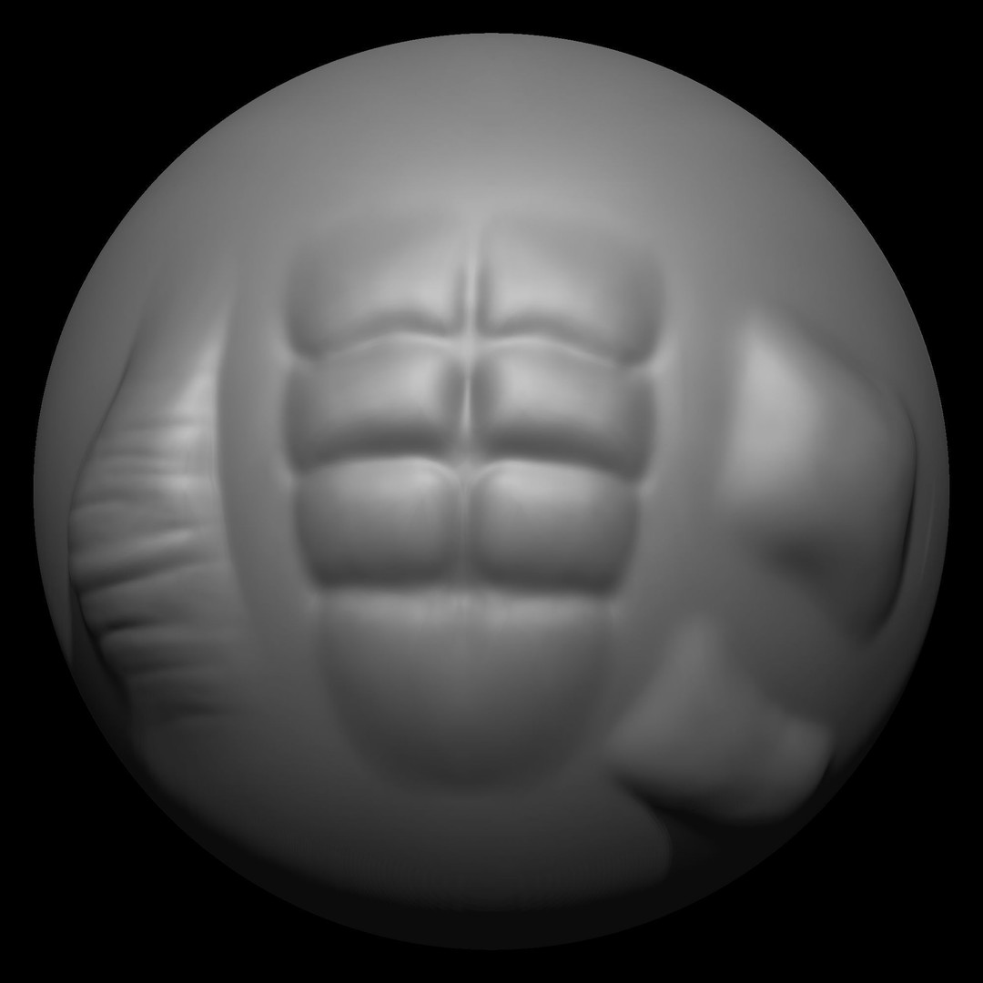 40 VDM Muscle Shape Brushes 3D Model – Low Poly ZBrush Asset