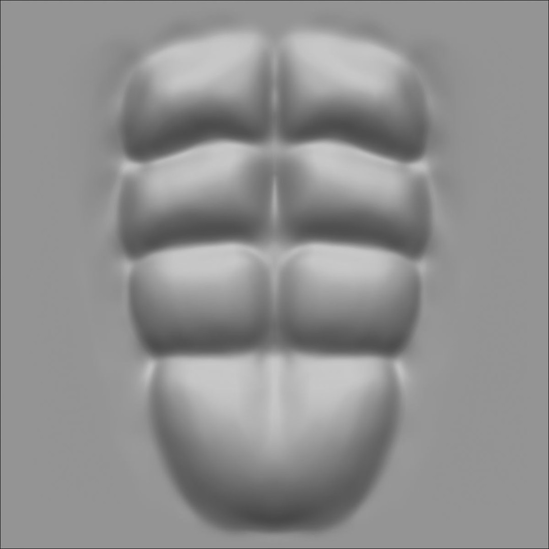 40 VDM Muscle Shape Brushes 3D Model – Low Poly ZBrush Asset - View 22