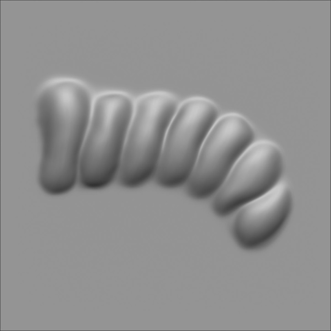 40 VDM Muscle Shape Brushes 3D Model – Low Poly ZBrush Asset - View 38