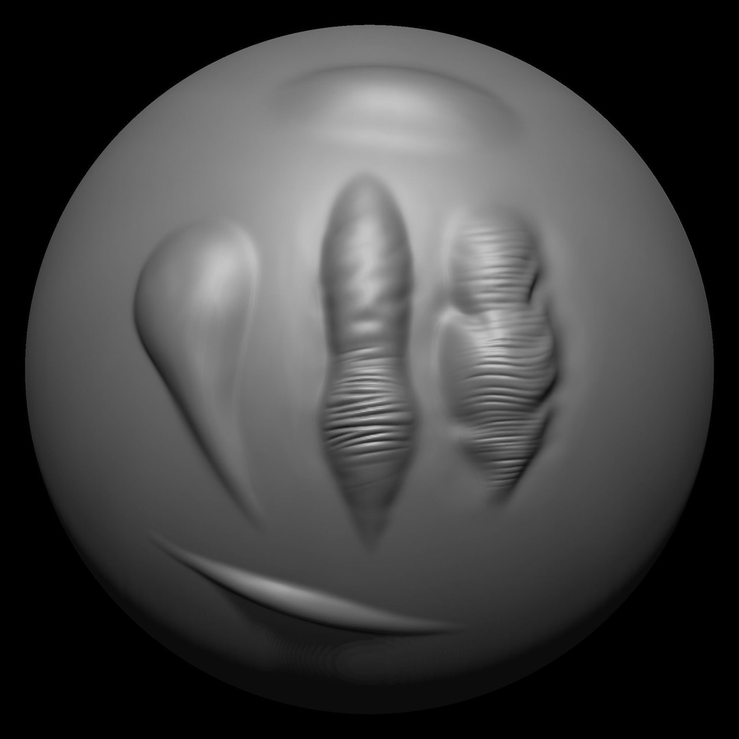 40 VDM Muscle Shape Brushes 3D Model – Low Poly ZBrush Asset - View 51