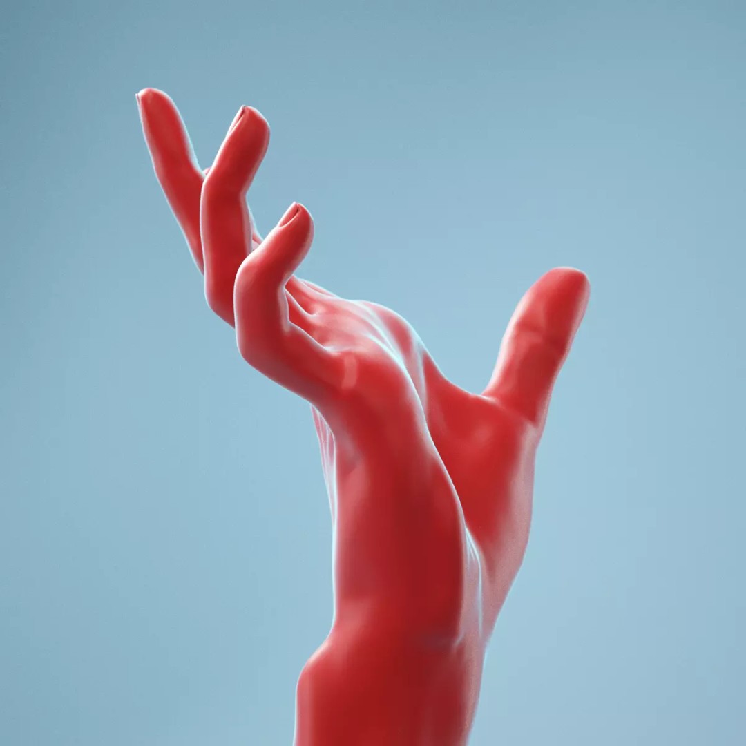 Realistic Clawing Horror Hand 3D Model – High Poly PBR Scan, FBX - View 2