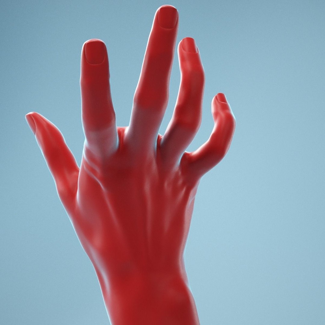 Realistic Clawing Horror Hand 3D Model – High Poly PBR Scan, FBX - View 6