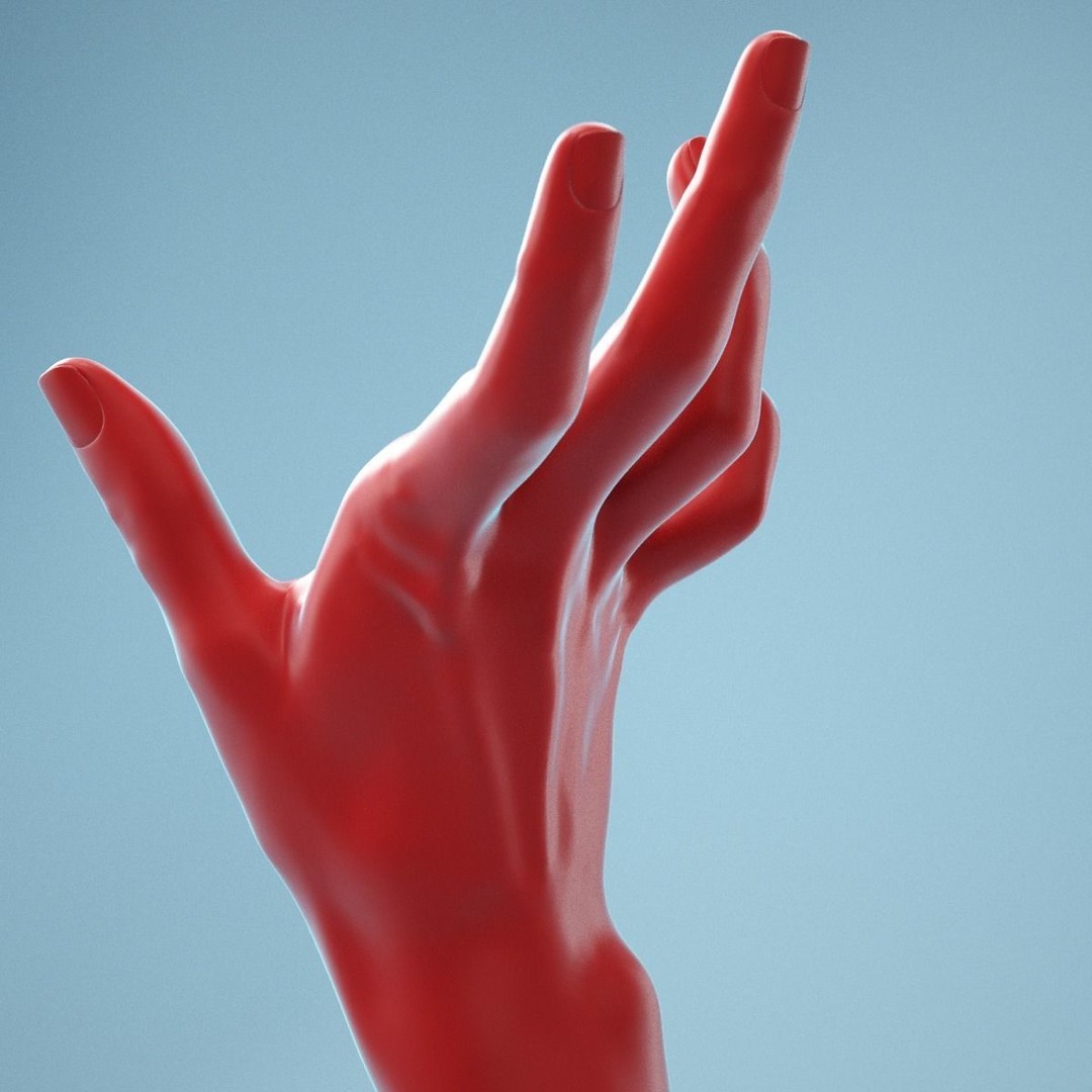 Realistic Clawing Horror Hand 3D Model – High Poly PBR Scan, FBX - View 7