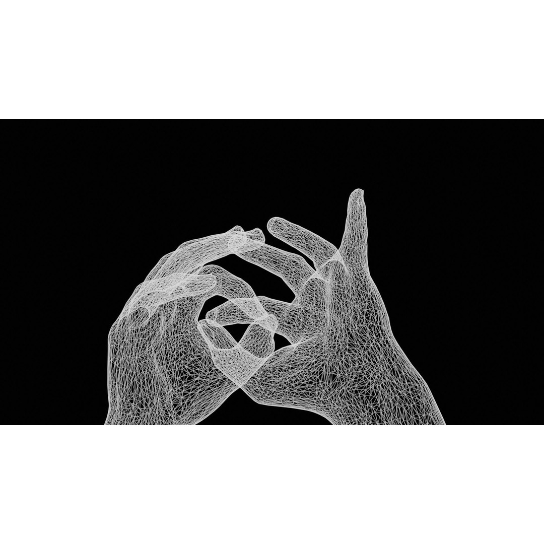 Male Hands 3D Model – Low Poly Photorealistic Scan, FBX & OBJ
