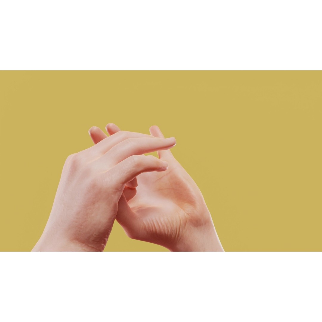 Male Hands 3D Model – Low Poly Photorealistic Scan, FBX & OBJ - View 10