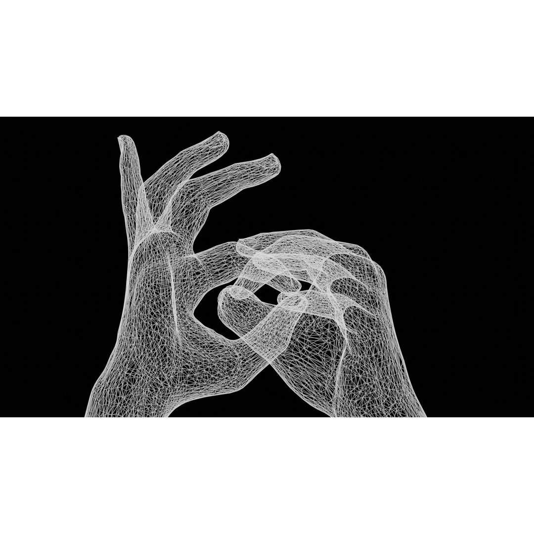 Male Hands 3D Model – Low Poly Photorealistic Scan, FBX & OBJ - View 14