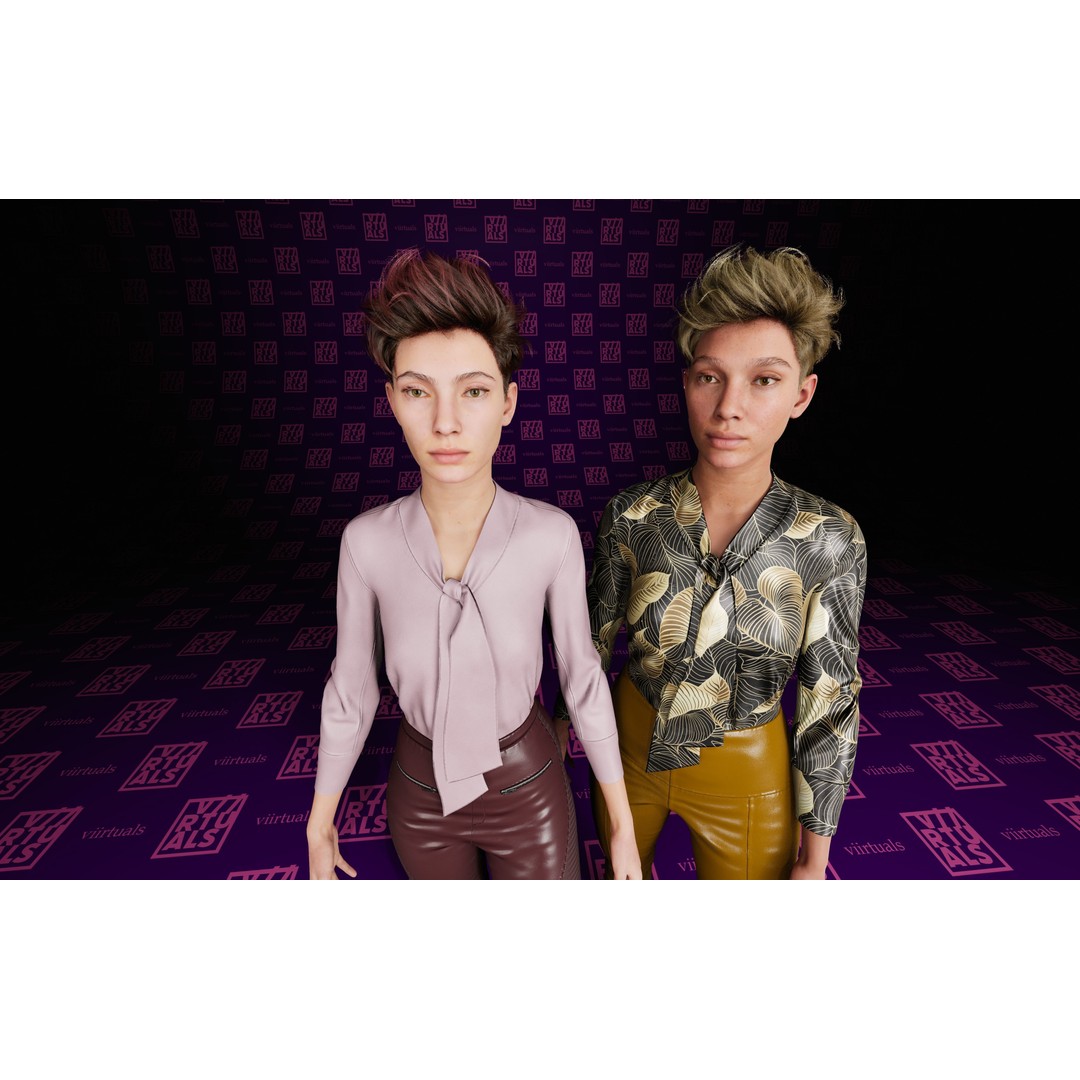 Pixie Hair 3D Model – Low Poly Alembic Asset for Unreal Engine 5