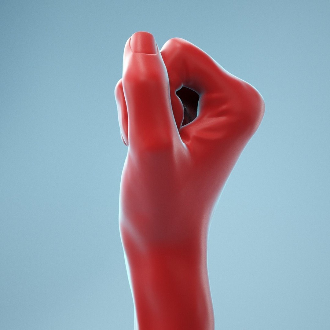 Realistic Fist Hand 3D Model – High Poly PBR Scan, FBX & OBJ - View 11