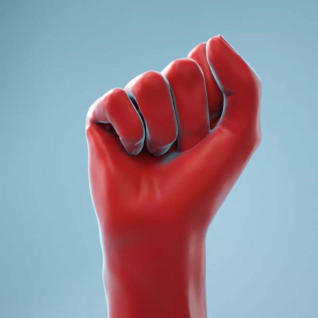 Realistic Fist Hand 3D Model – High Poly PBR Scan, FBX & OBJ - View 2