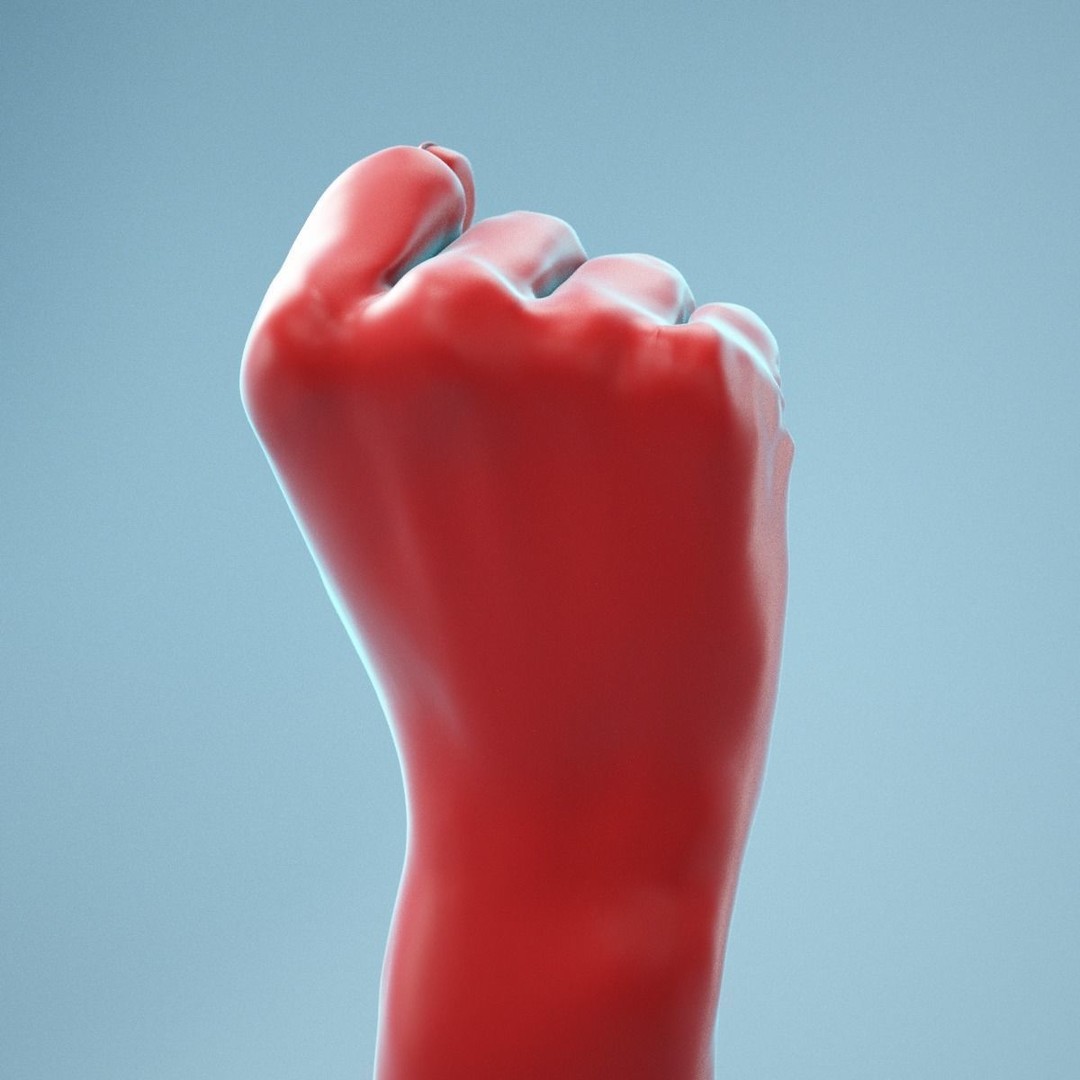 Realistic Fist Hand 3D Model – High Poly PBR Scan, FBX & OBJ - View 7