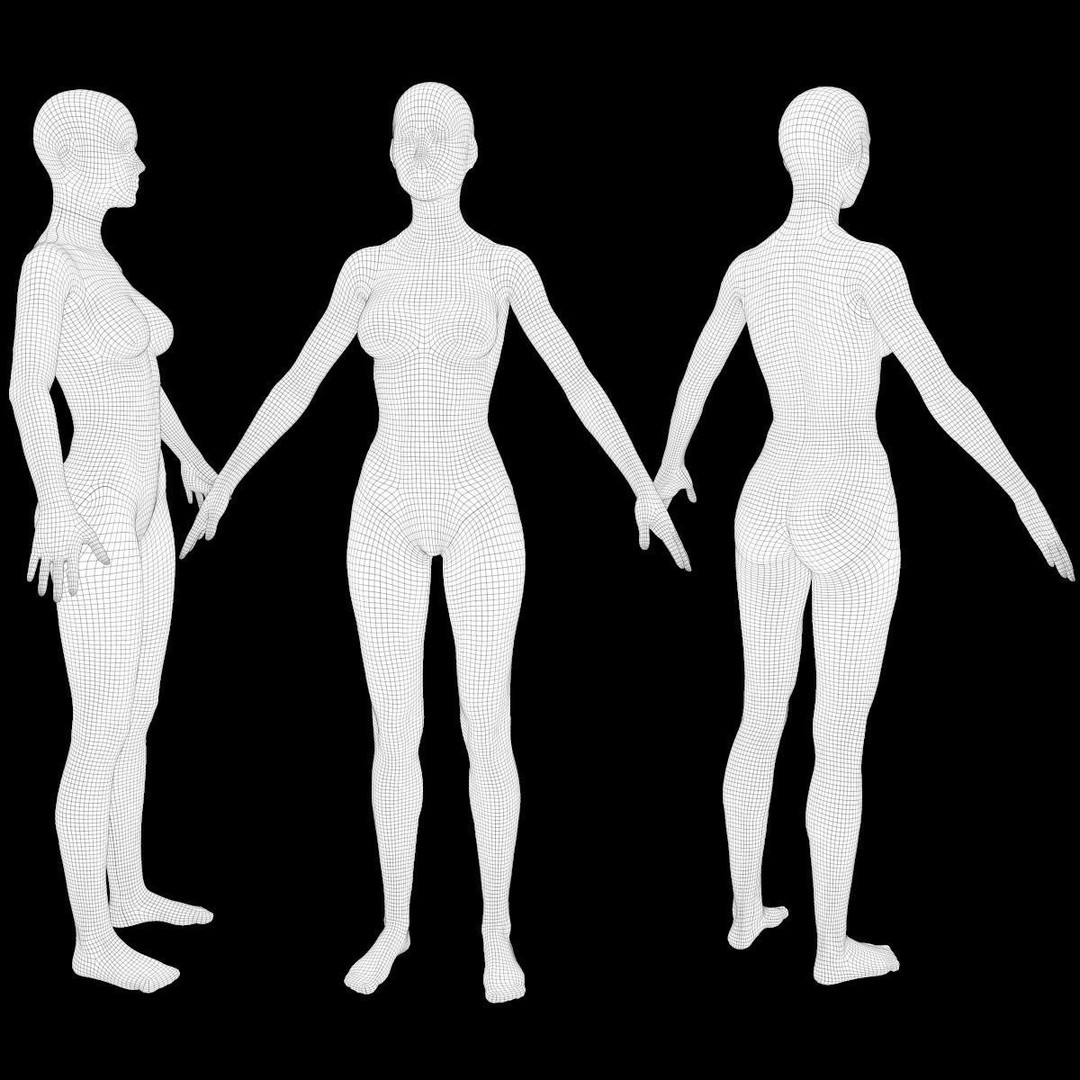 Gold Skullsuit Female Skeleton 3D Model – Low Poly Game Asset, OBJ