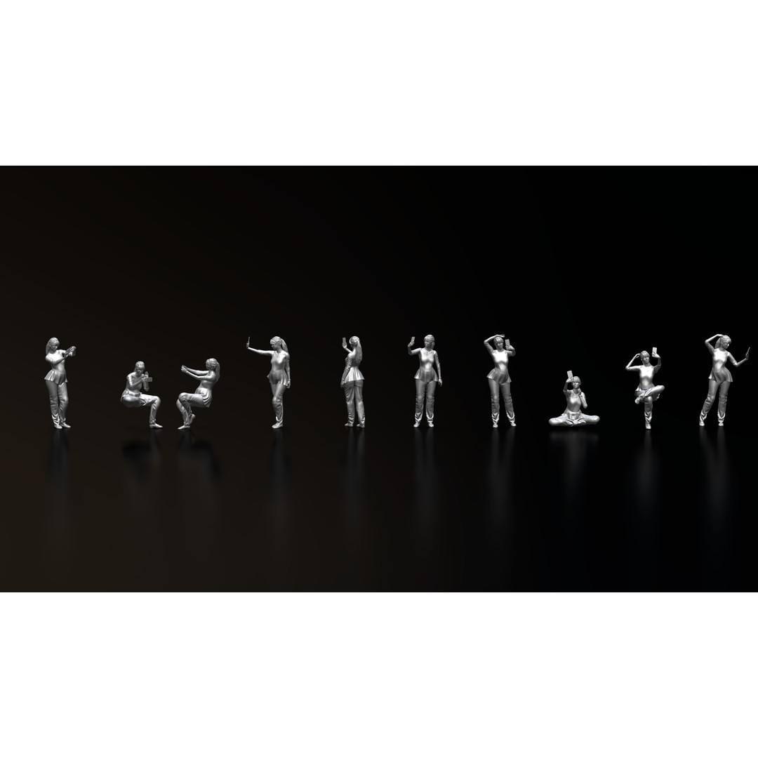 HD People 3D Model – Realistic Poses for 3D Printing, STL, OBJ - View 10