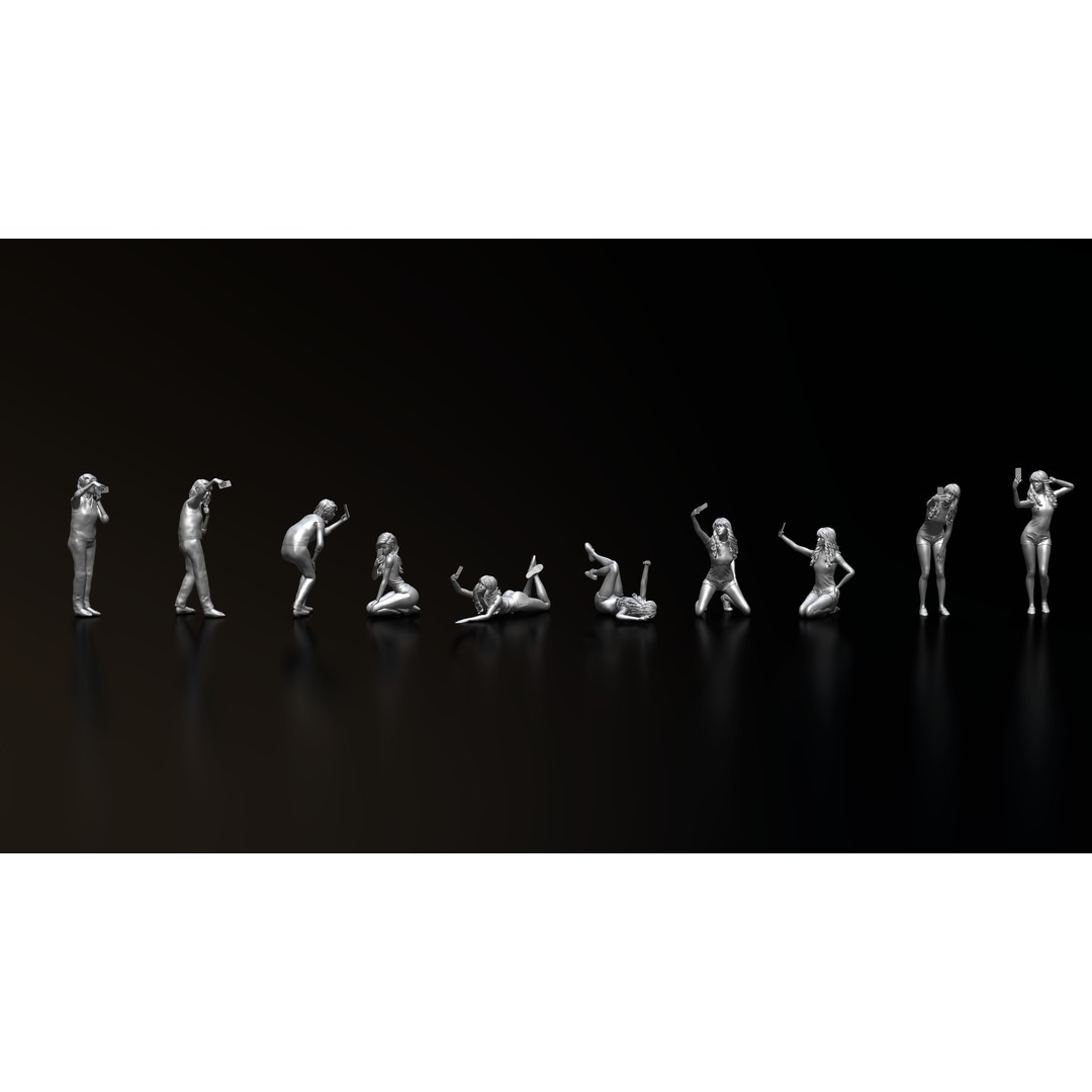 HD People 3D Model – Realistic Poses for 3D Printing, STL, OBJ - View 7