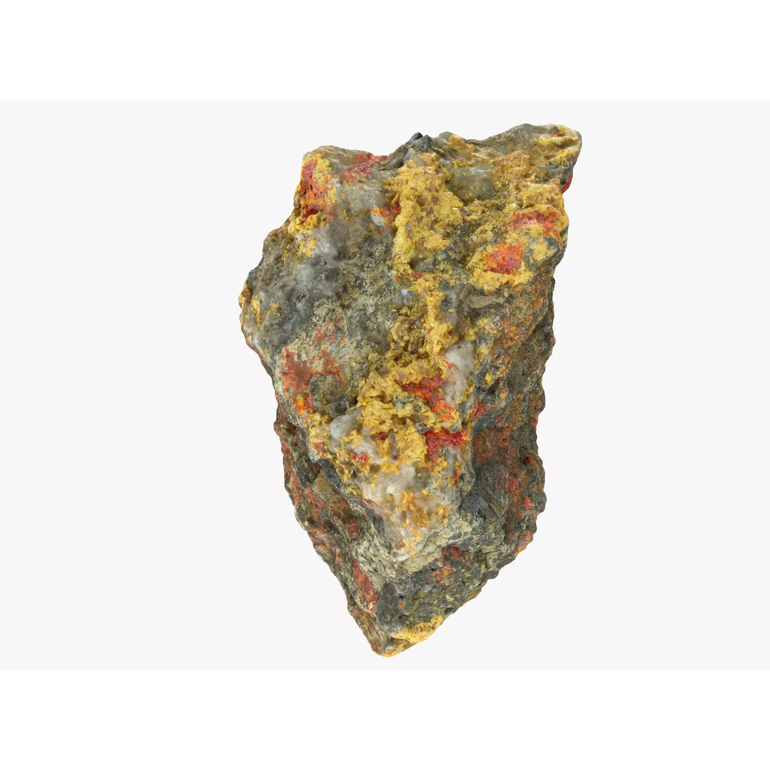 Realgar Gemstone - Low-Poly Game-Ready 3D Model - View 2