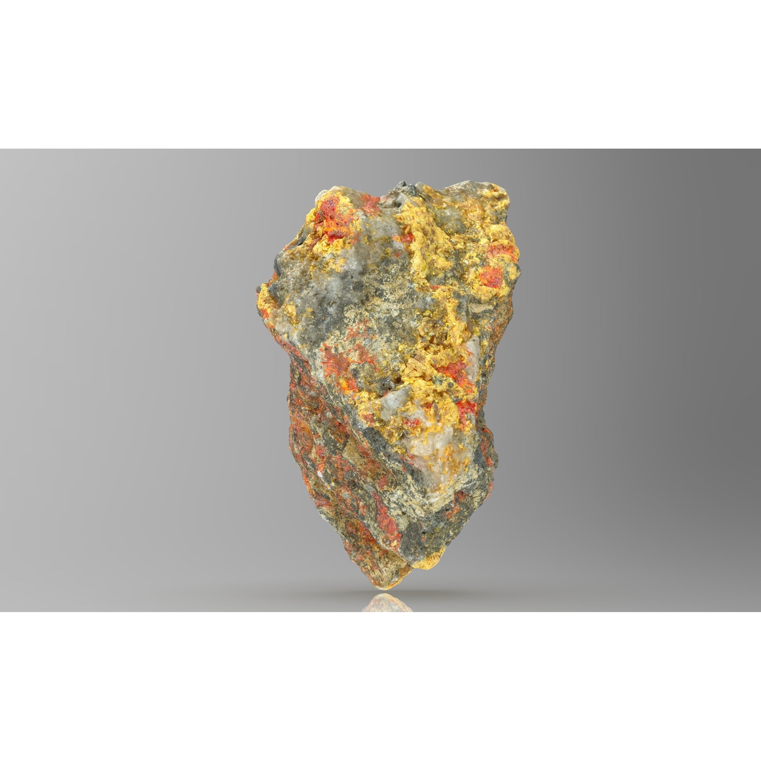 Realgar Gemstone - Low-Poly Game-Ready 3D Model - View 3