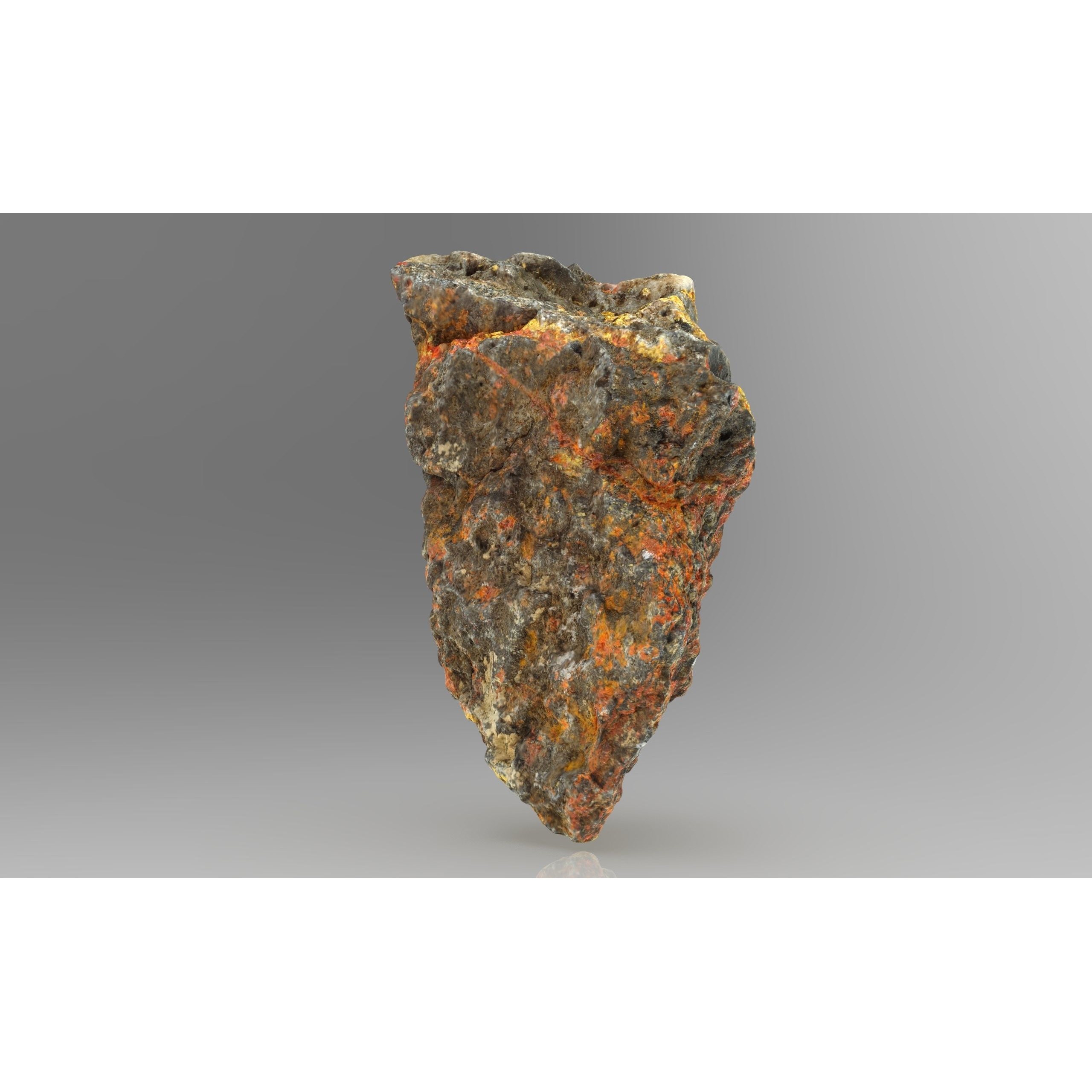 Realgar Gemstone - Low-Poly Game-Ready 3D Model - View 6