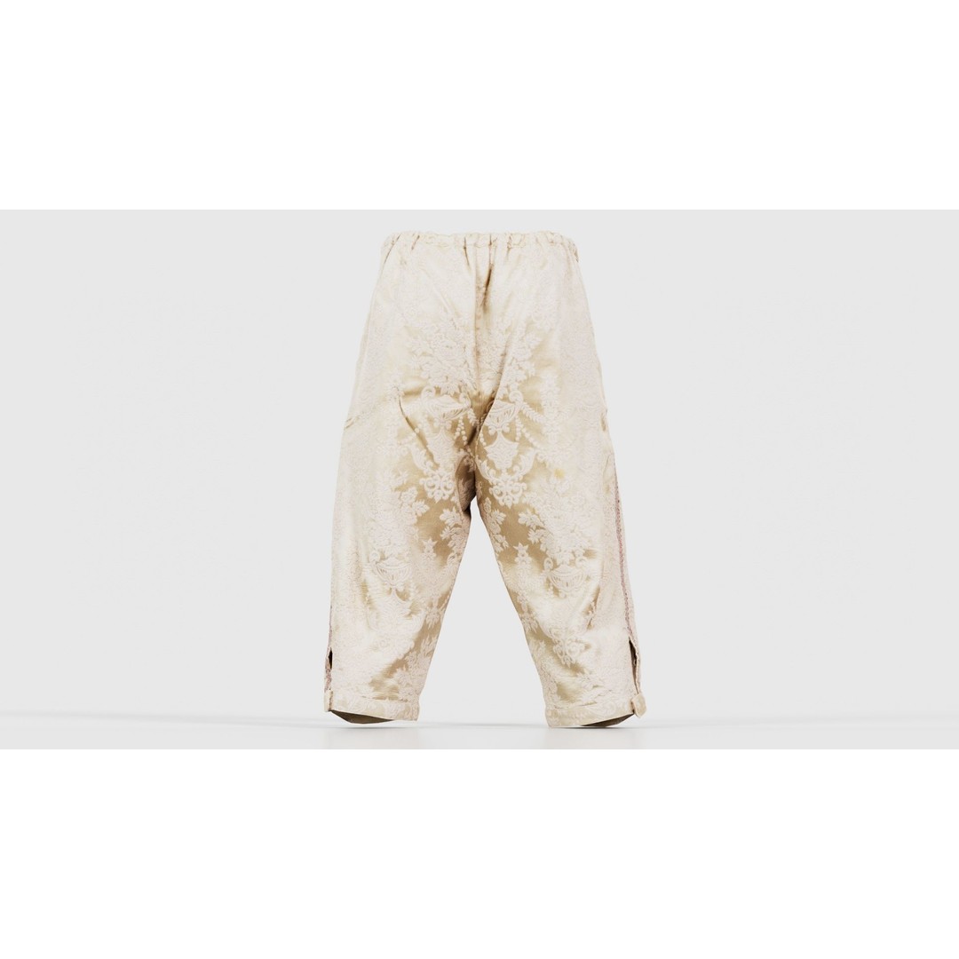 Nature Trousers 3D Model – Low Poly Floral Pants, Game Ready FBX - View 23