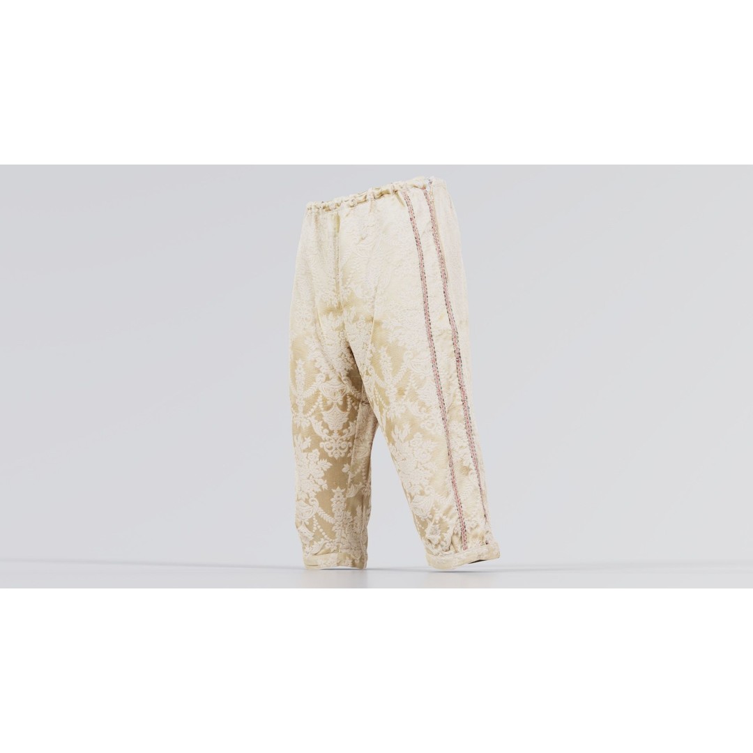 Nature Trousers 3D Model – Low Poly Floral Pants, Game Ready FBX - View 6