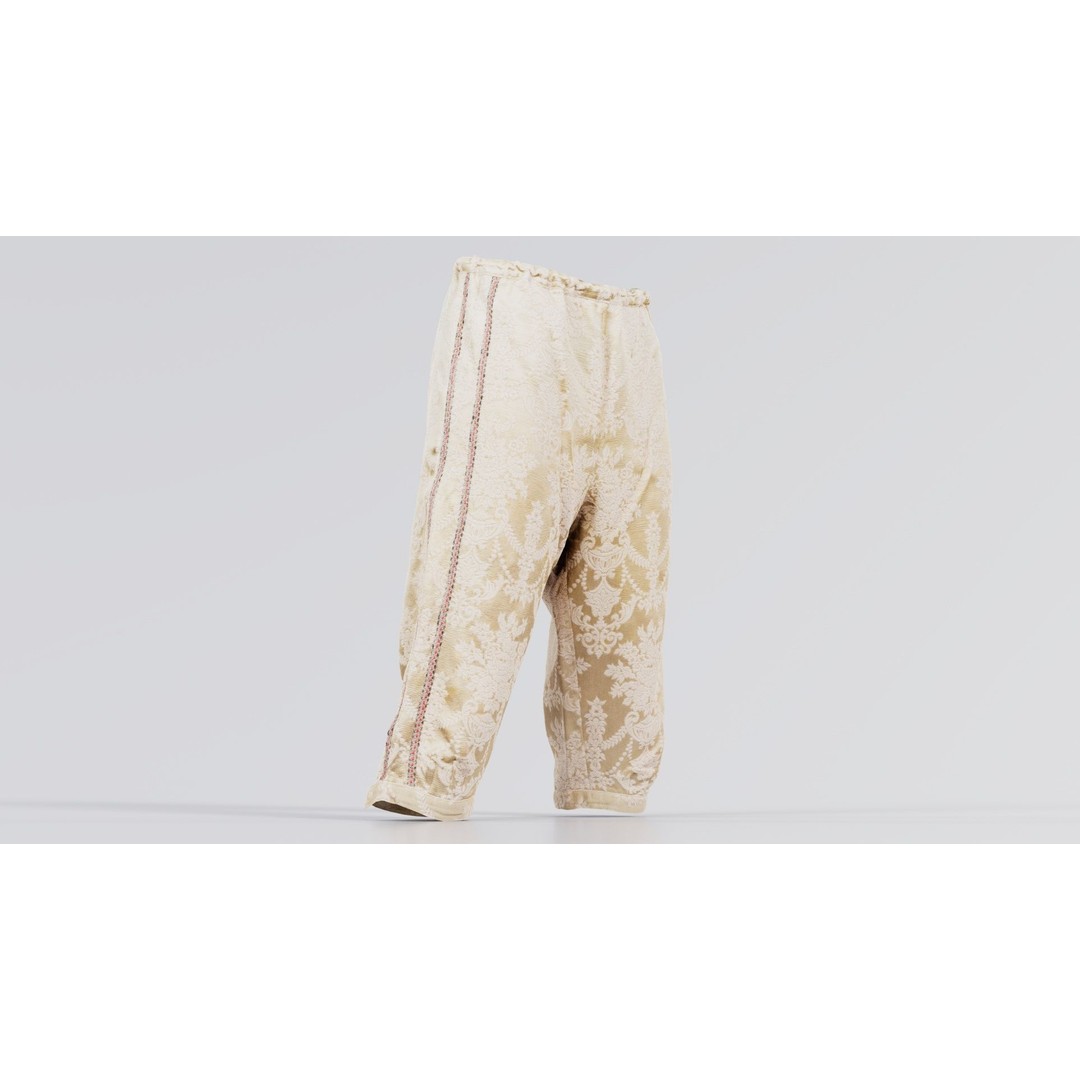 Nature Trousers 3D Model – Low Poly Floral Pants, Game Ready FBX - View 8