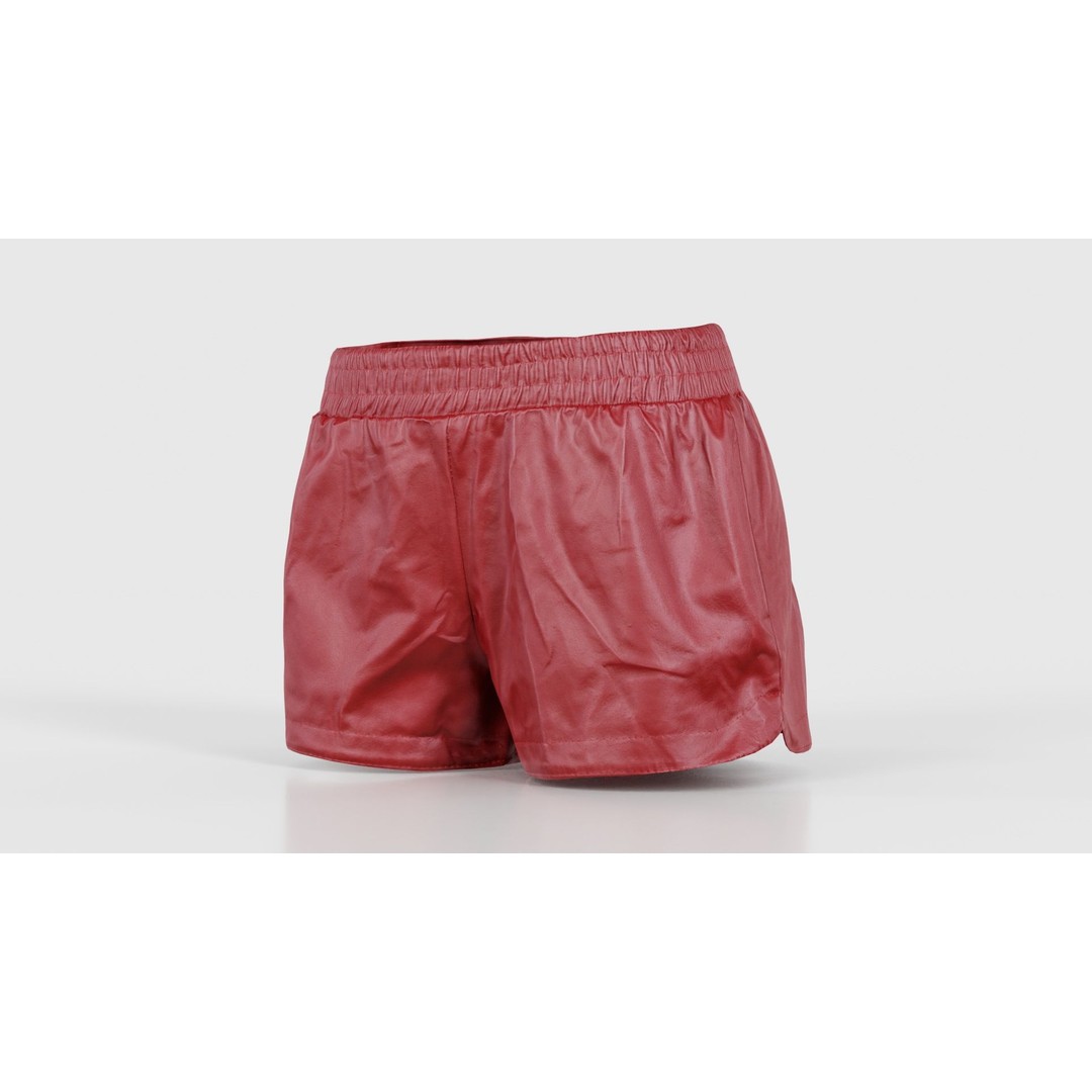Leather Sports Shorts 3D Model – Low Poly PBR Game Asset, FBX