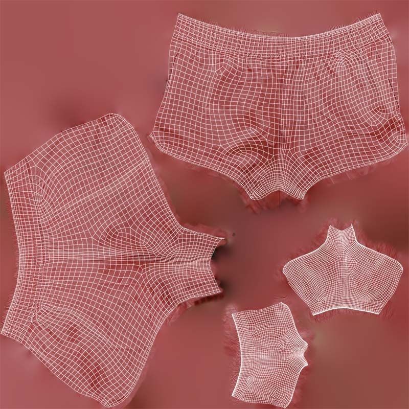 Leather Sports Shorts 3D Model – Low Poly PBR Game Asset, FBX - View 16