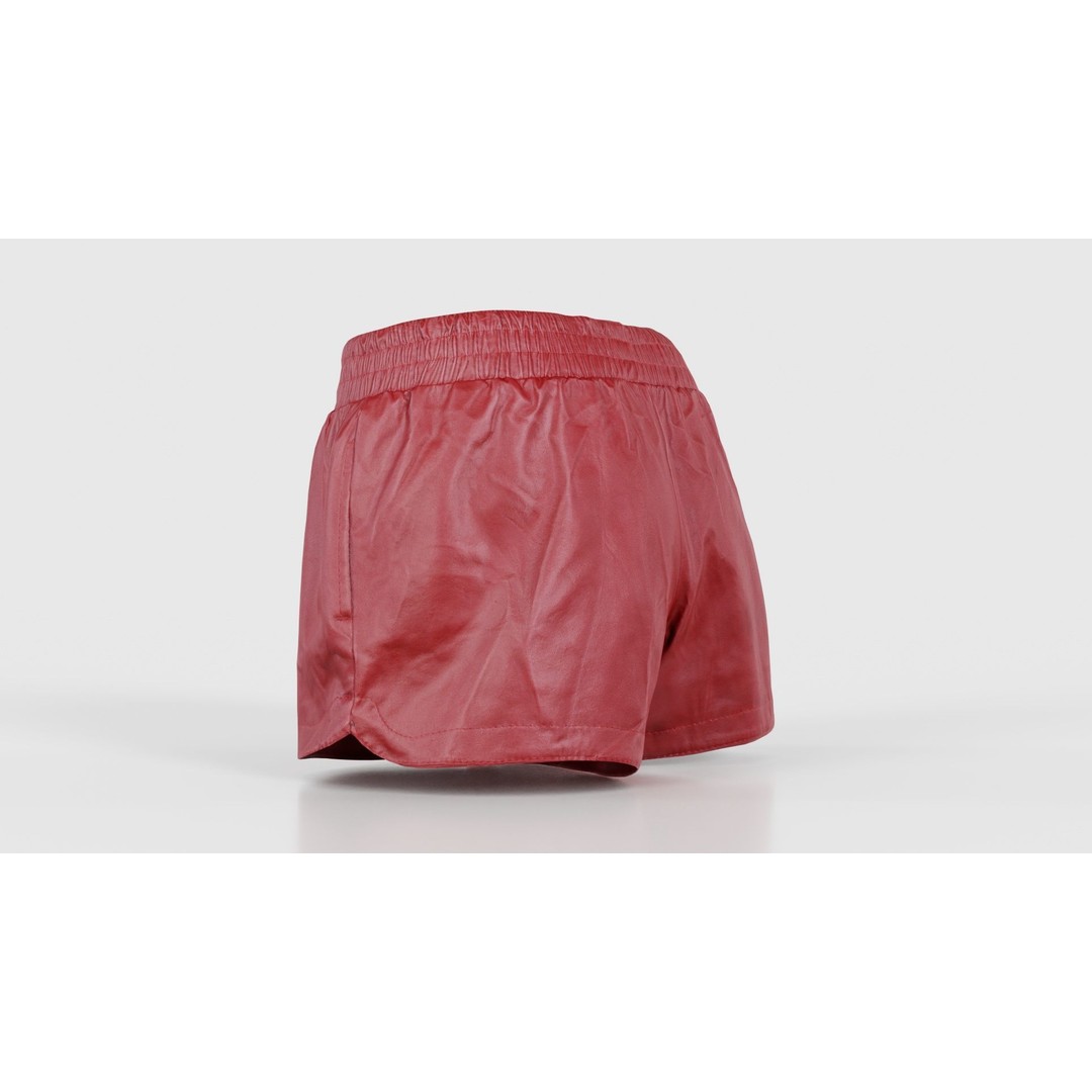 Leather Sports Shorts 3D Model – Low Poly PBR Game Asset, FBX - View 25