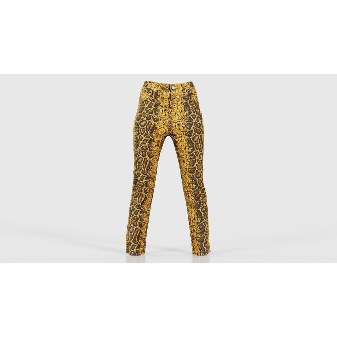 Snake Pattern Trousers 3D Model – Low Poly Game-Ready Asset, FBX & Blender - View 17