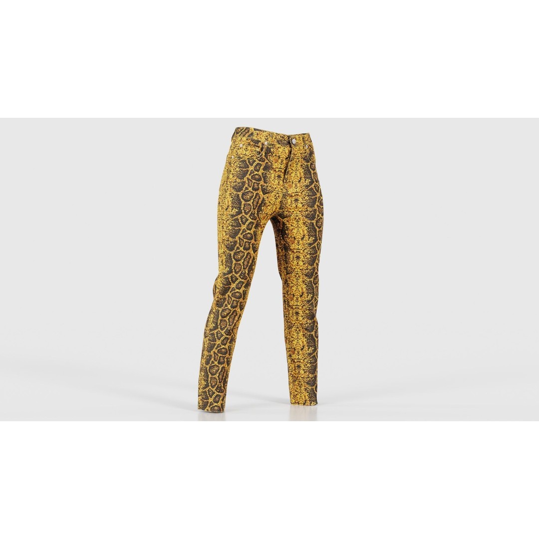 Snake Pattern Trousers 3D Model – Low Poly Game-Ready Asset, FBX & Blender - View 18