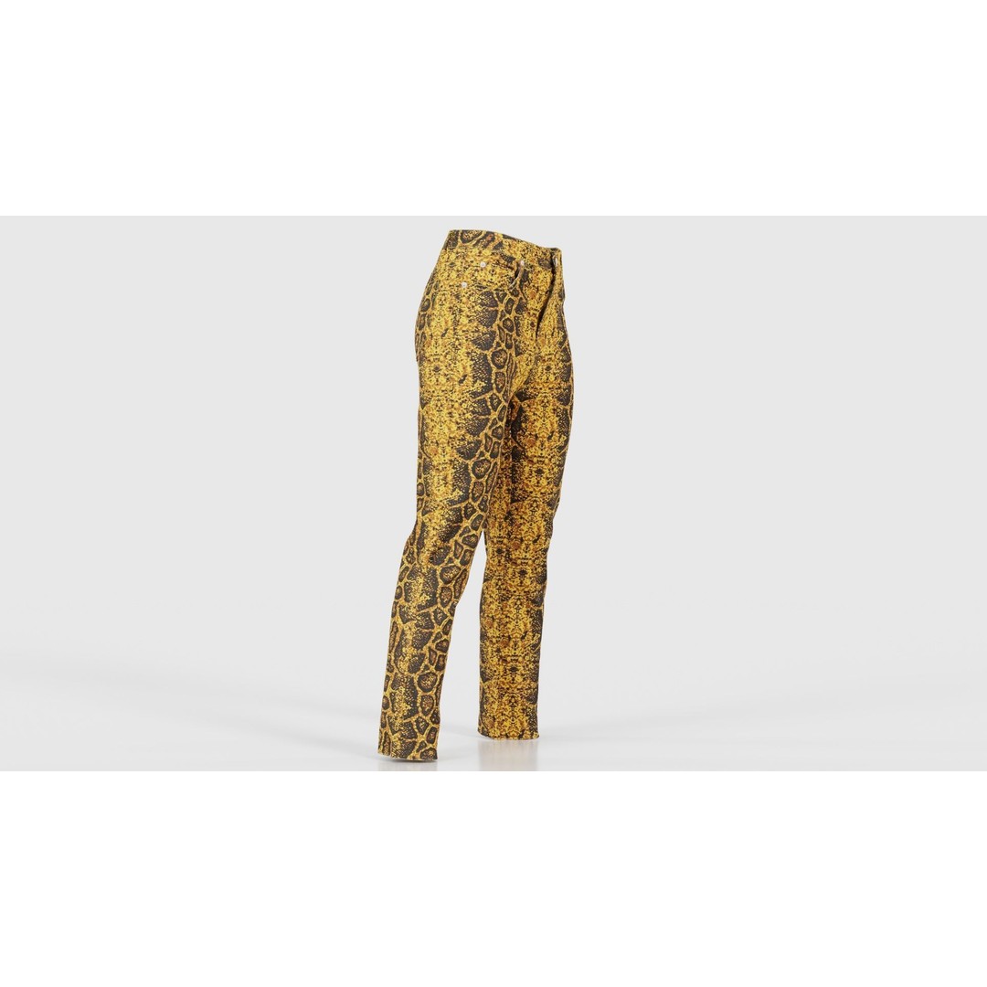 Snake Pattern Trousers 3D Model – Low Poly Game-Ready Asset, FBX & Blender - View 19
