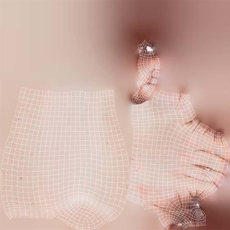 Male Hand 3D Model – Low Poly Finger Alphabet E for Games and Animation - View 16