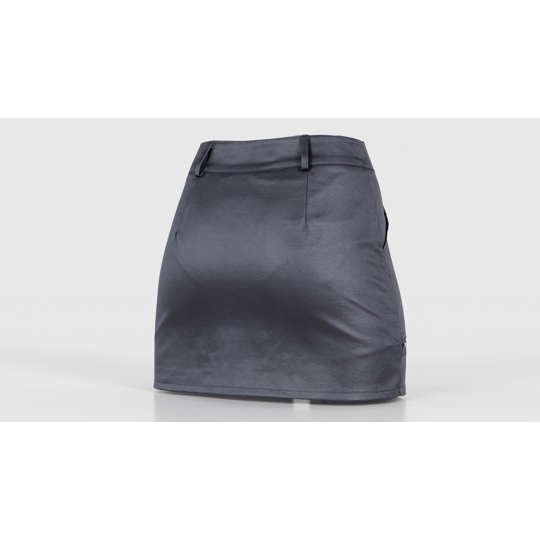 Leather Skirt 3D Model – Low Poly Game Asset, FBX, PBR Textures - View 22