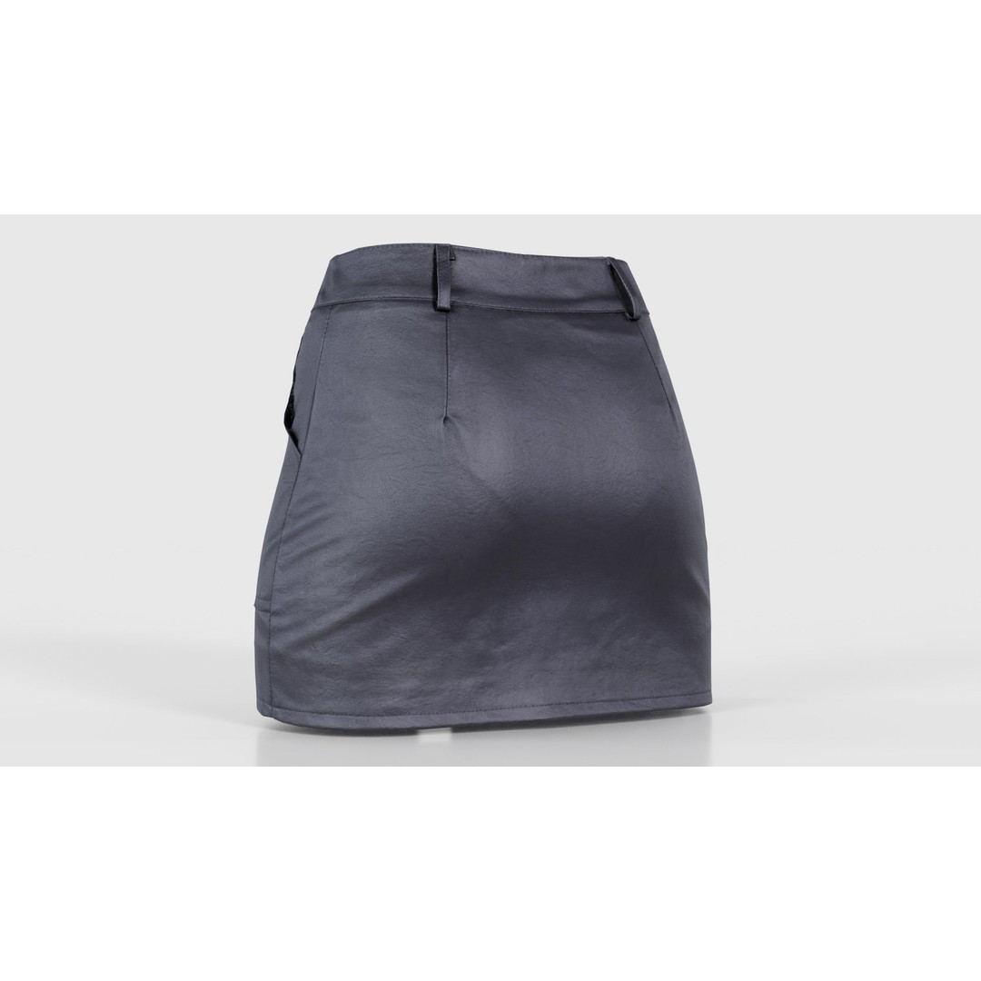 Leather Skirt 3D Model – Low Poly Game Asset, FBX, PBR Textures - View 24