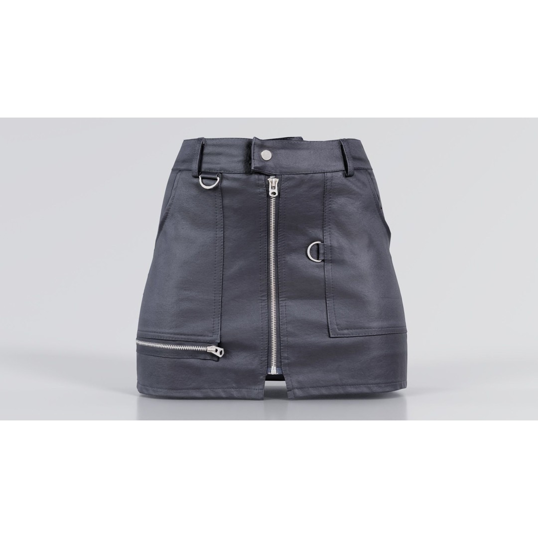 Leather Skirt 3D Model – Low Poly Game Asset, FBX, PBR Textures - View 7