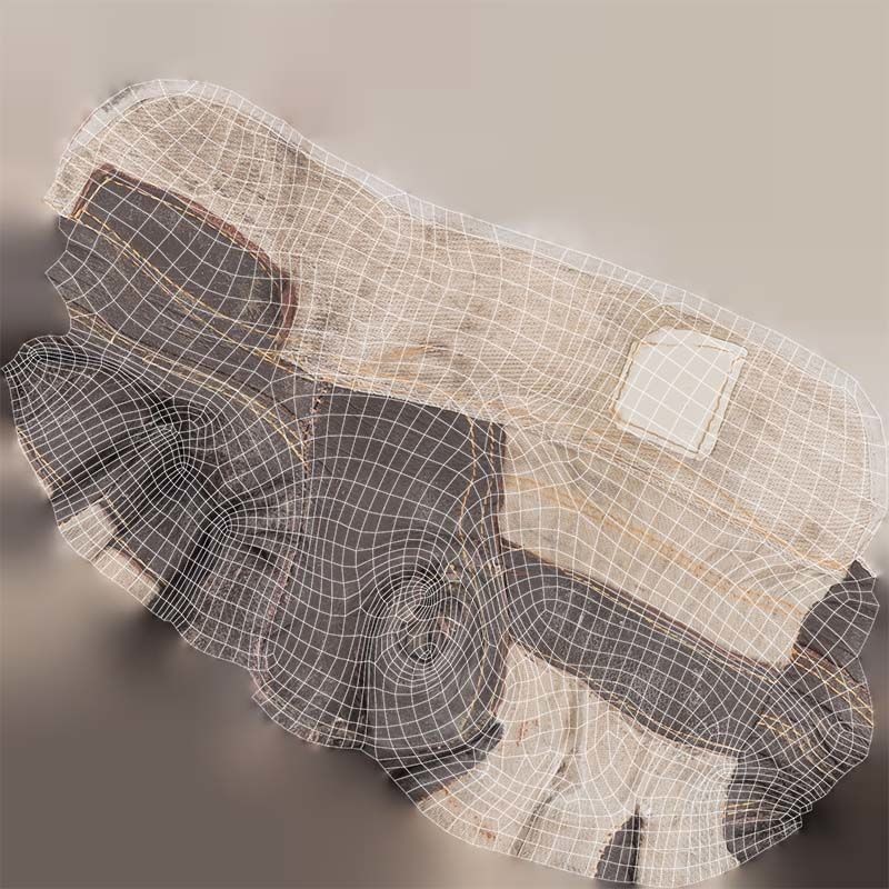 Gloved Hand 3D Model – Low Poly Photogrammetric Asset, FBX, Blender - View 16