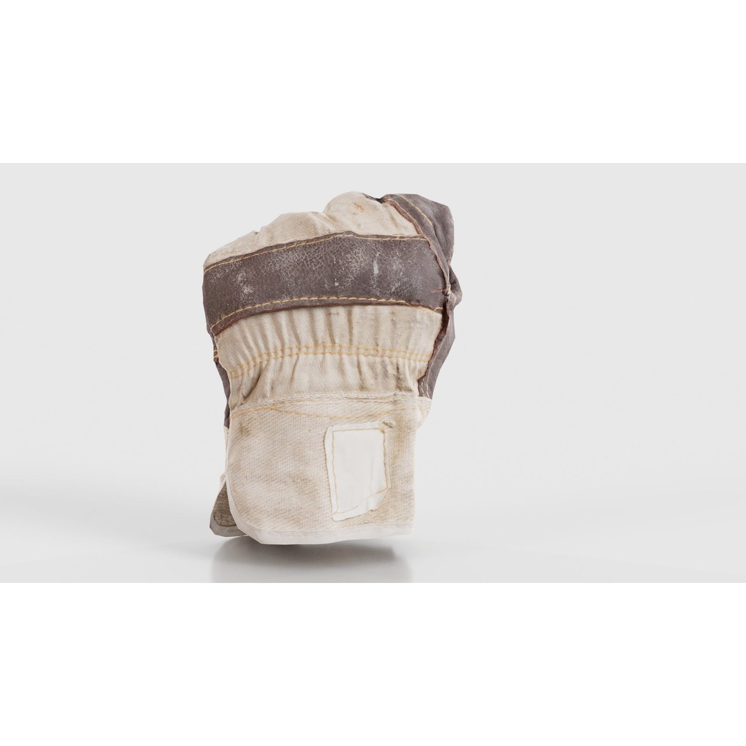 Gloved Hand 3D Model – Low Poly Photogrammetric Asset, FBX, Blender - View 25