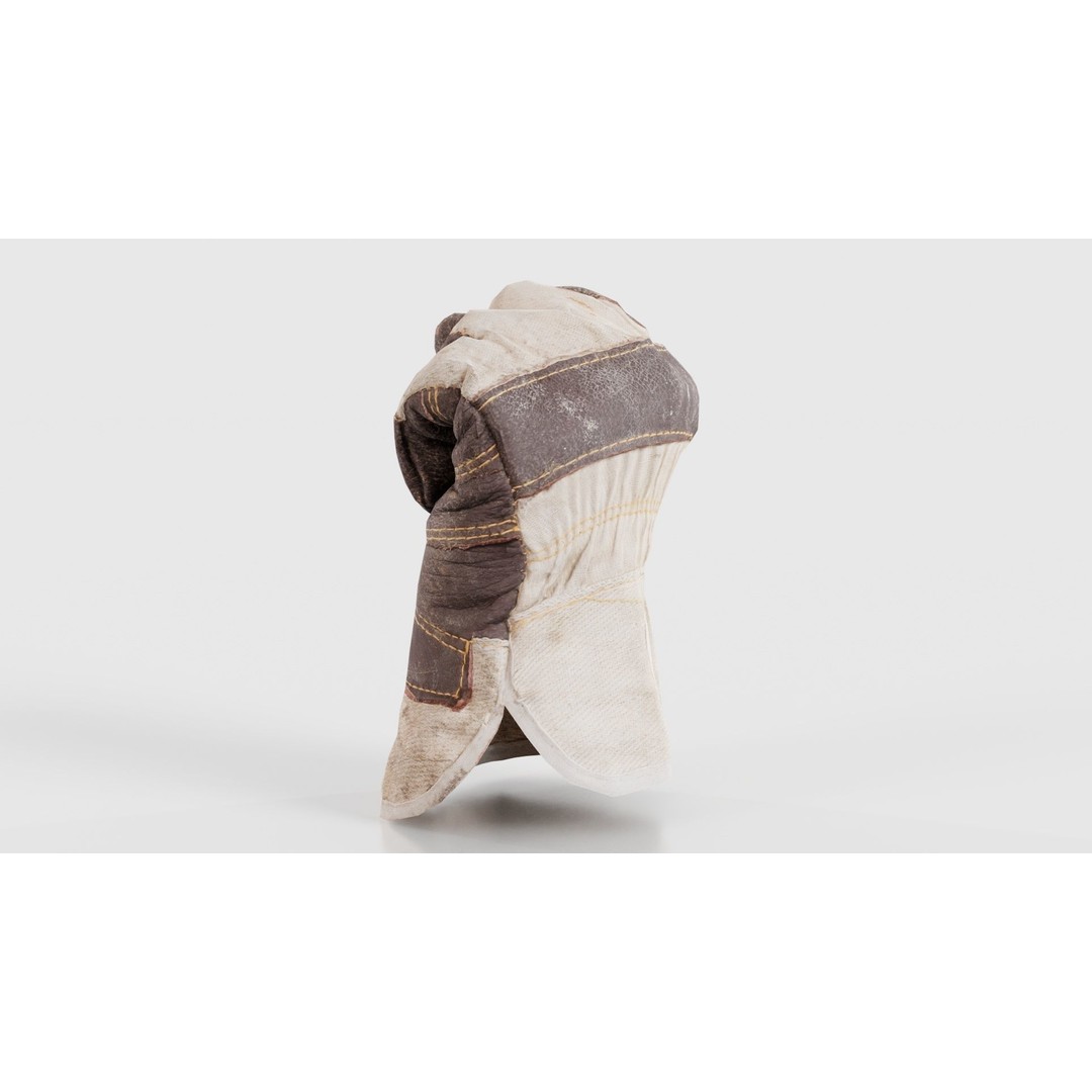 Gloved Hand 3D Model – Low Poly Photogrammetric Asset, FBX, Blender - View 27