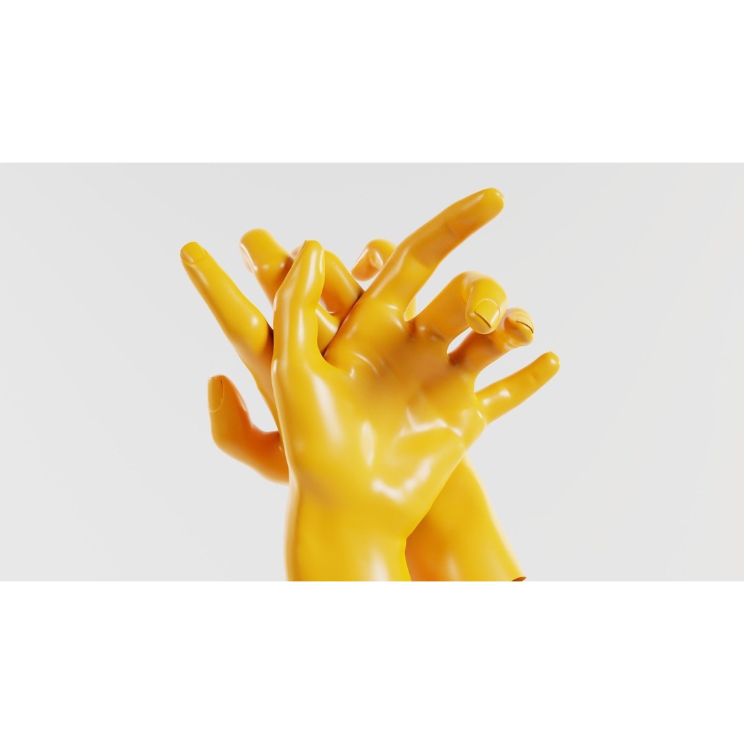 Relaxed Realistic Hand 3D Model – Low Poly Photogrammetry Asset, FBX - View 10