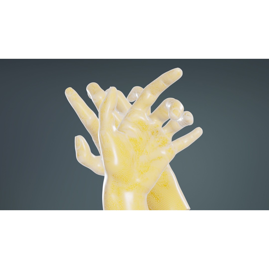 Relaxed Realistic Hand 3D Model – Low Poly Photogrammetry Asset, FBX - View 12