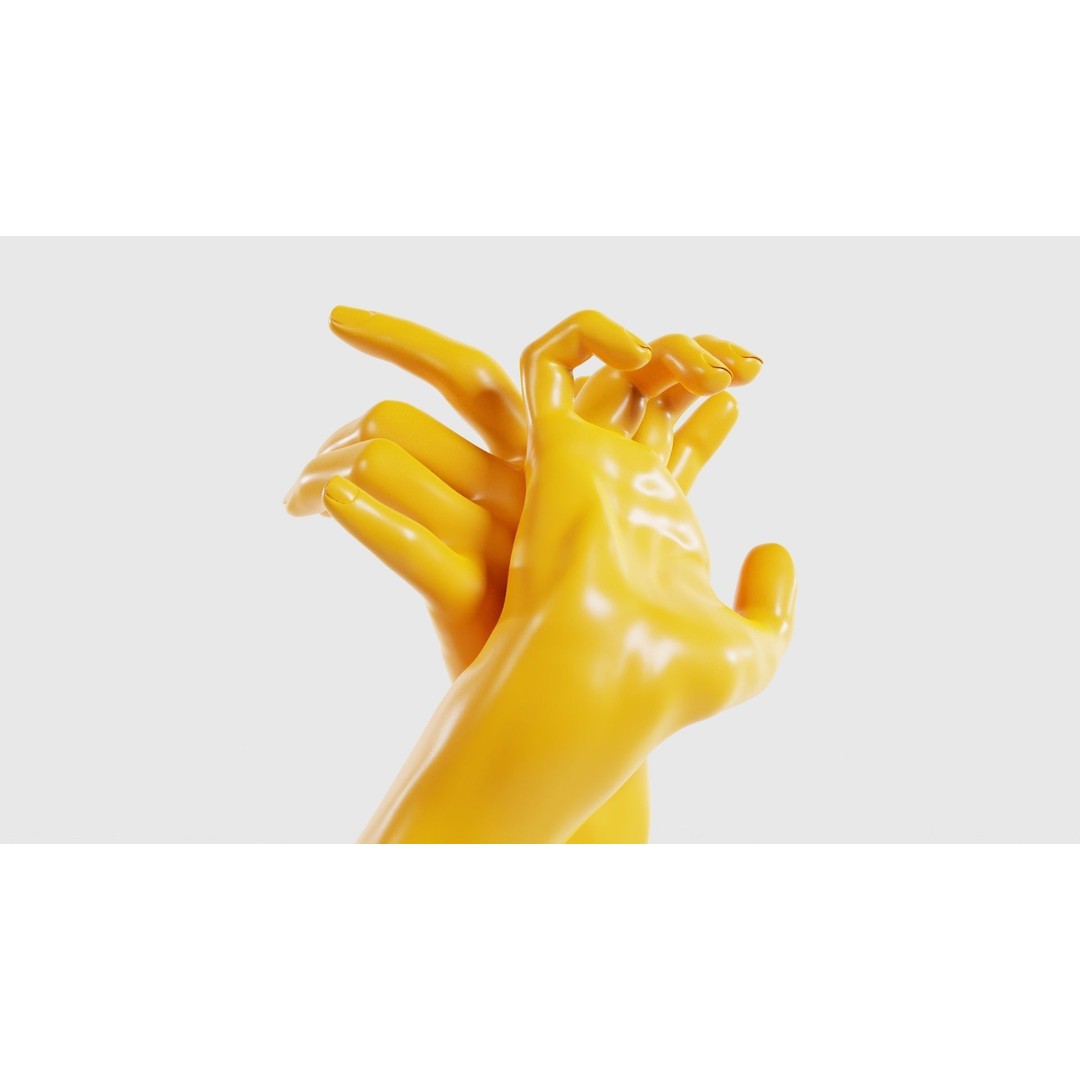 Relaxed Realistic Hand 3D Model – Low Poly Photogrammetry Asset, FBX - View 17