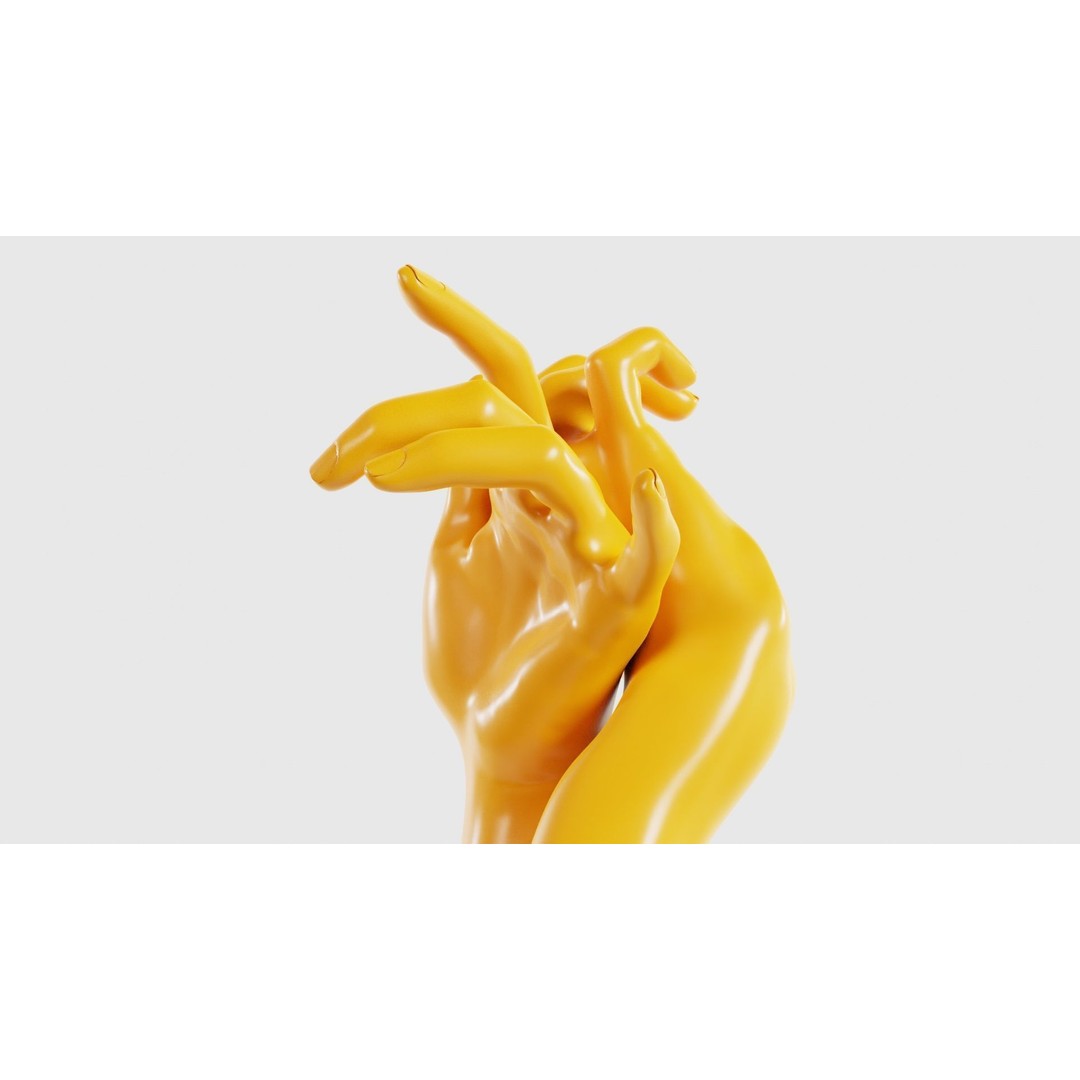 Relaxed Realistic Hand 3D Model – Low Poly Photogrammetry Asset, FBX - View 19