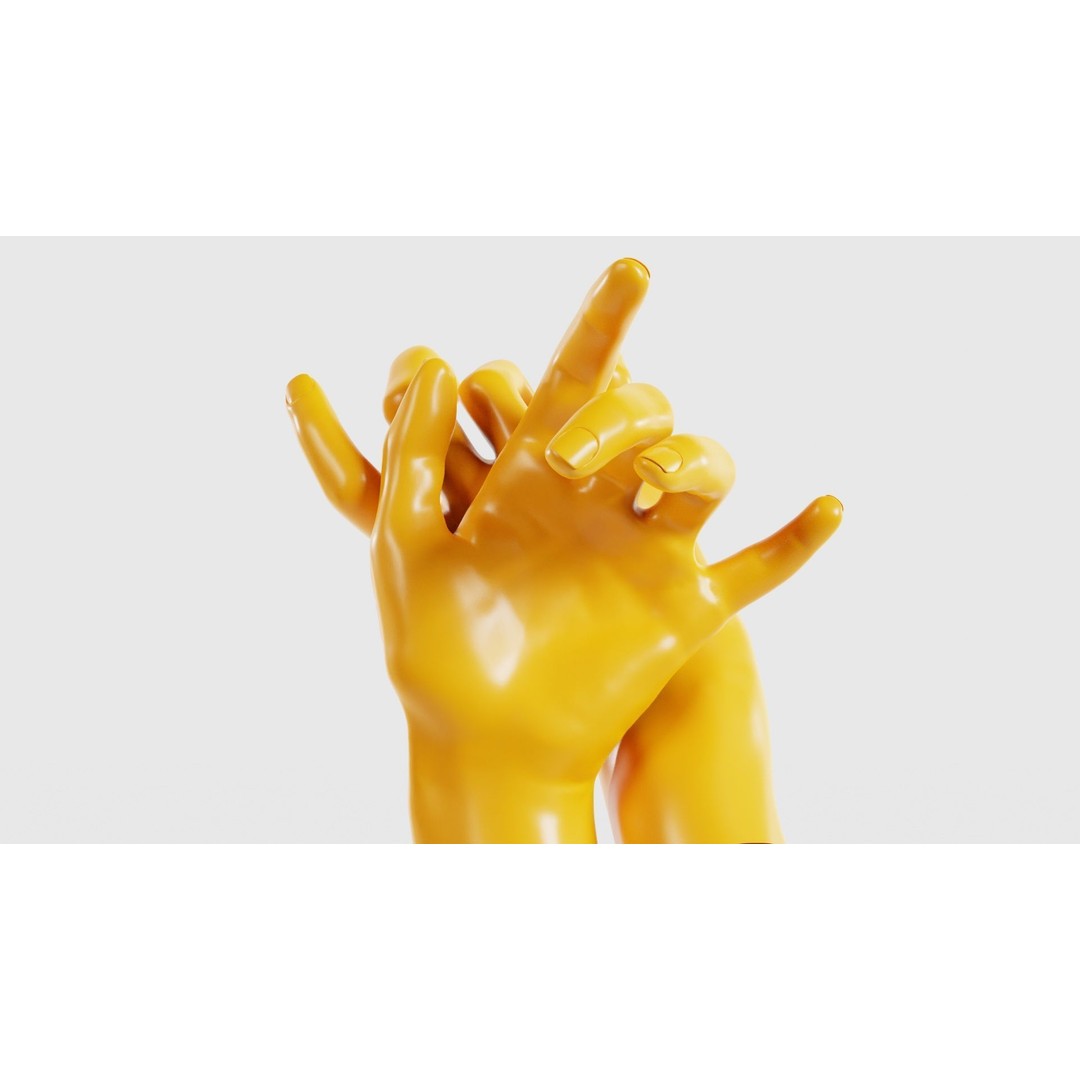 Relaxed Realistic Hand 3D Model – Low Poly Photogrammetry Asset, FBX - View 21