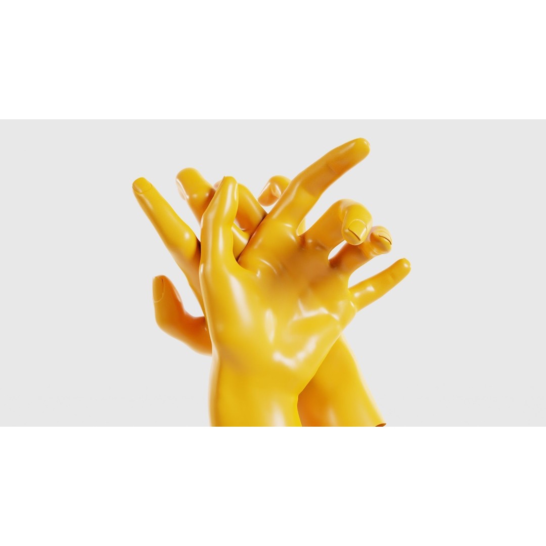 Relaxed Realistic Hand 3D Model – Low Poly Photogrammetry Asset, FBX - View 22