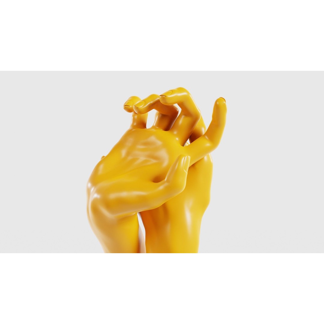 Relaxed Realistic Hand 3D Model – Low Poly Photogrammetry Asset, FBX - View 26