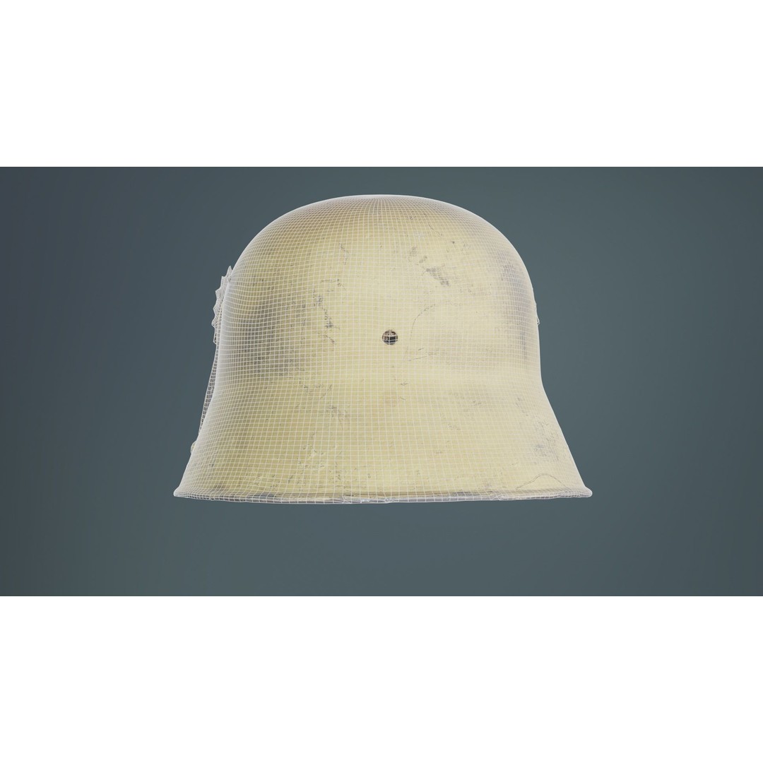 Gear Helmet Low-Poly 3D Model – Photogrammetry Scanned Asset, FBX - View 12