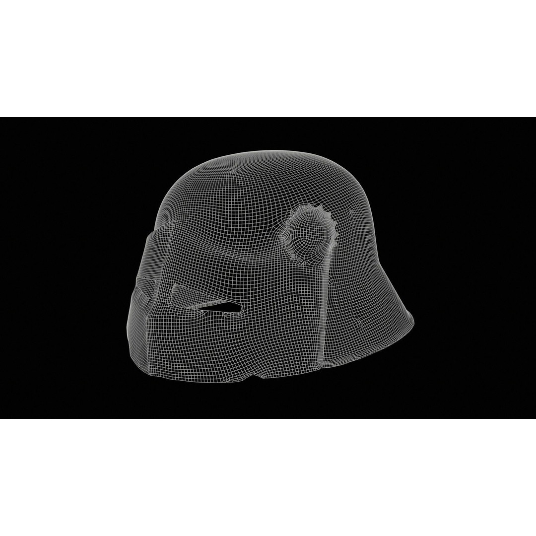 Gear Helmet Low-Poly 3D Model – Photogrammetry Scanned Asset, FBX - View 13