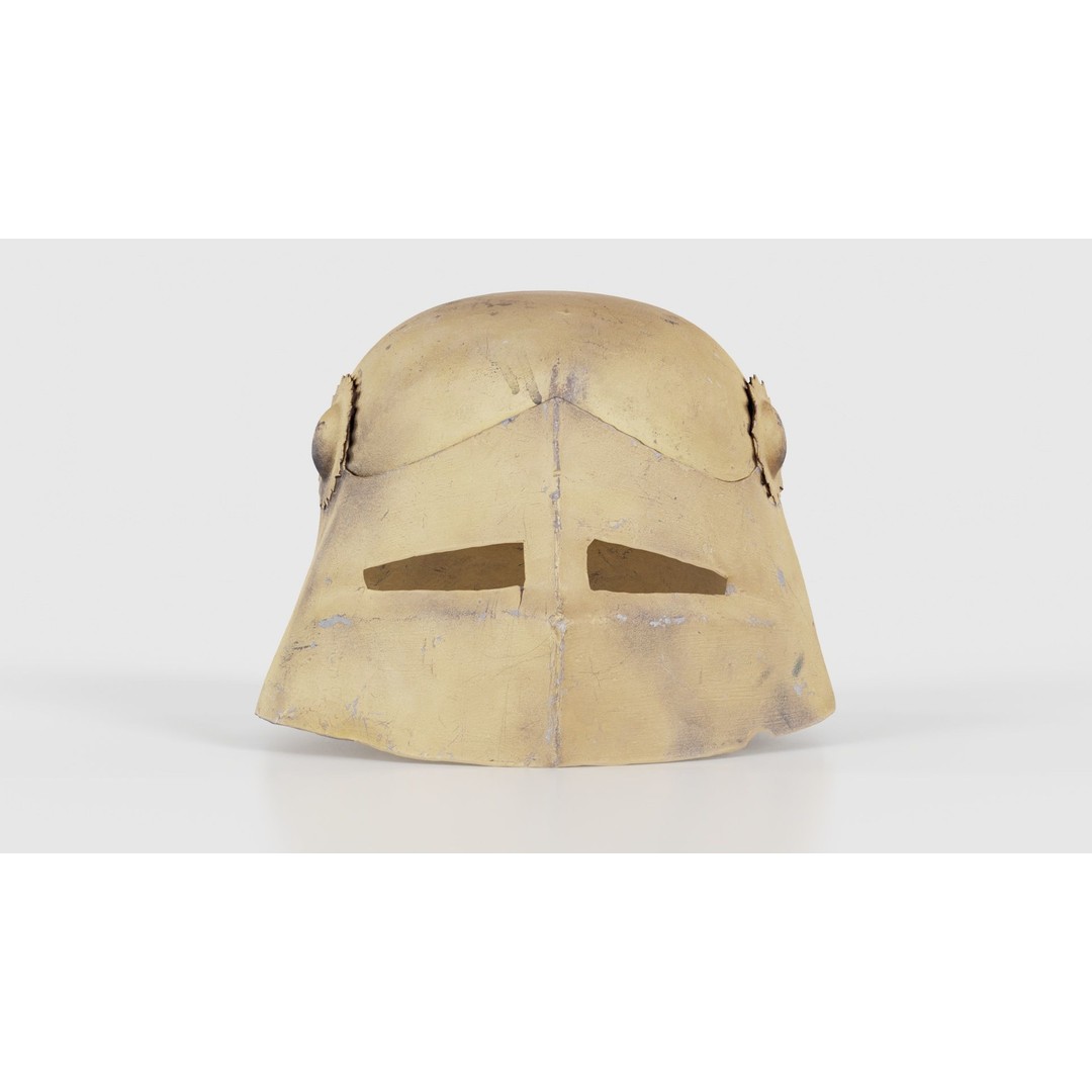 Gear Helmet Low-Poly 3D Model – Photogrammetry Scanned Asset, FBX - View 17