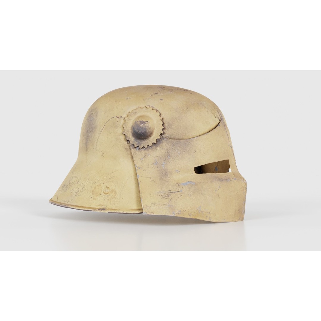 Gear Helmet Low-Poly 3D Model – Photogrammetry Scanned Asset, FBX - View 19