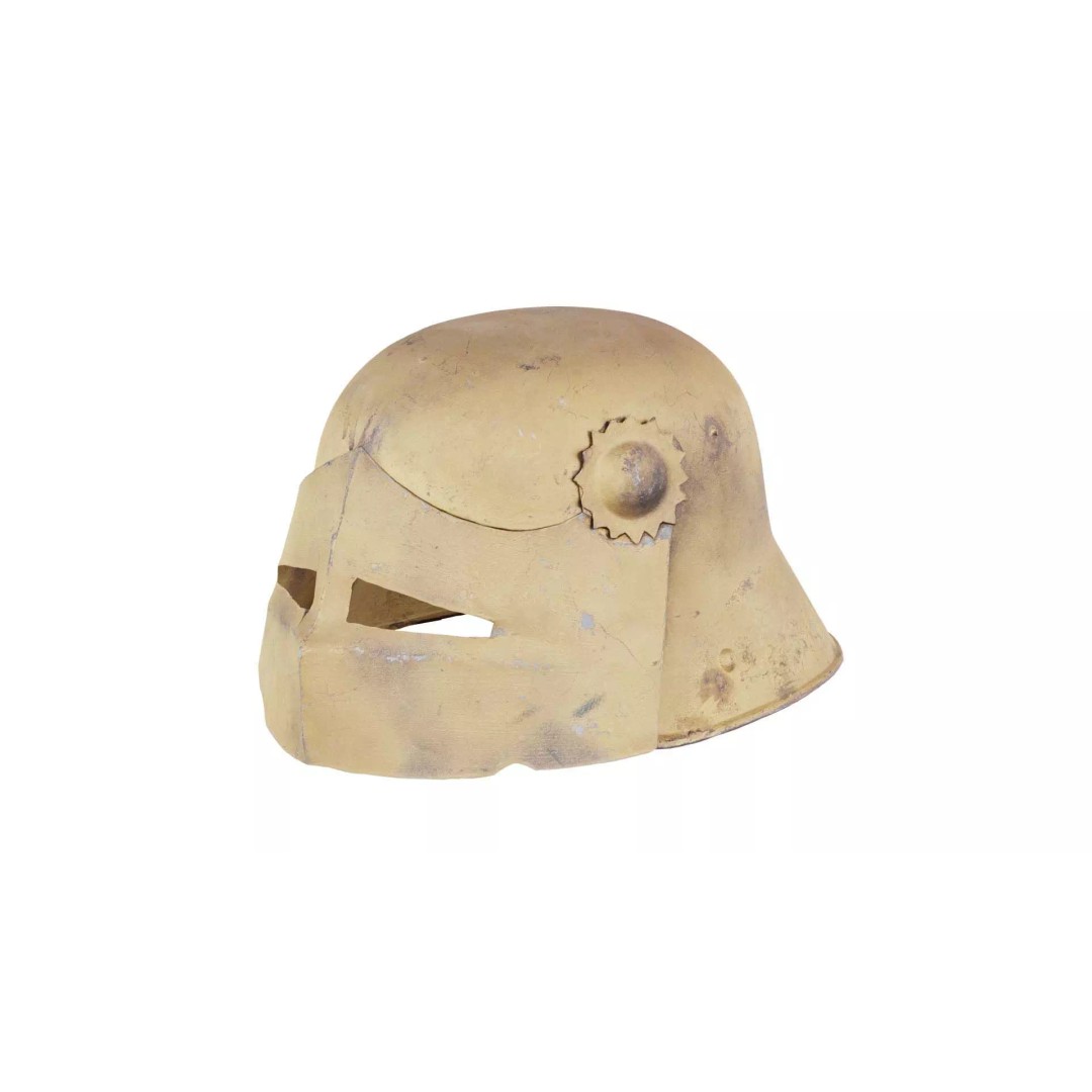 Gear Helmet Low-Poly 3D Model – Photogrammetry Scanned Asset, FBX - View 2