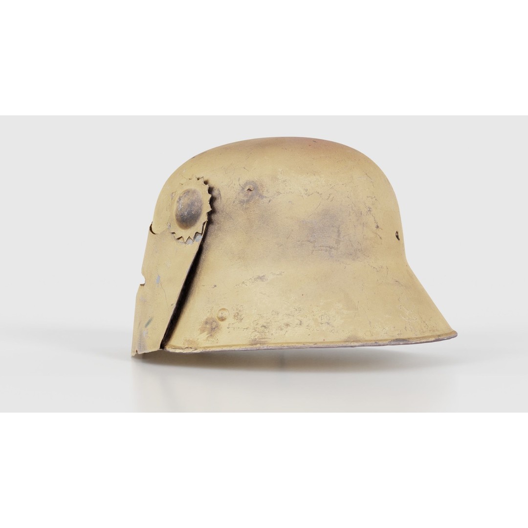 Gear Helmet Low-Poly 3D Model – Photogrammetry Scanned Asset, FBX - View 25